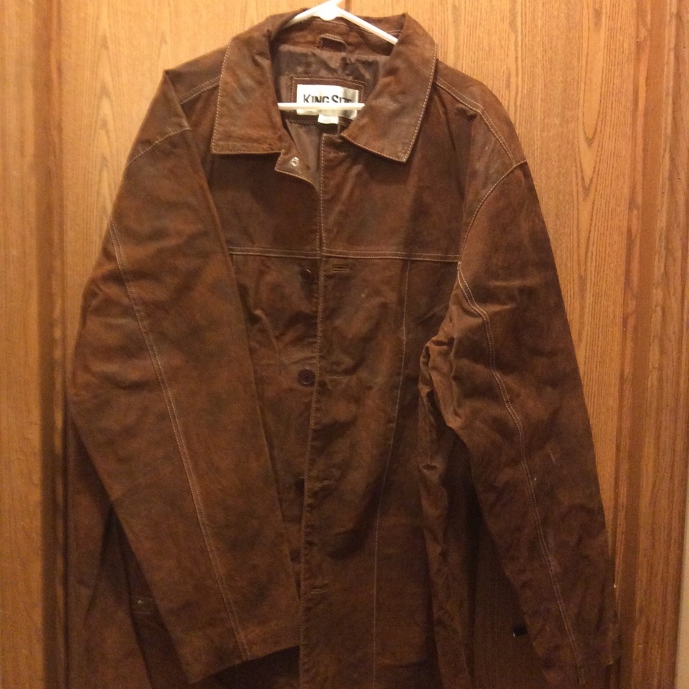 King Size Mens Leather Jacket